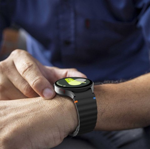 Pasek silikonowy sportowy na Samsung Galaxy Watch 4/5/5 Pro/6/7/FE - czarny