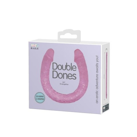 Dildo podwójne zginalne Baile TPR