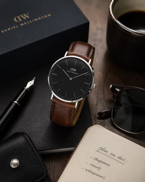 Daniel Wellington ZEGAREK DAMSKI DANIEL WELLINGTON Classic Black Sheffield Lady DW00100131 (zw508d)
