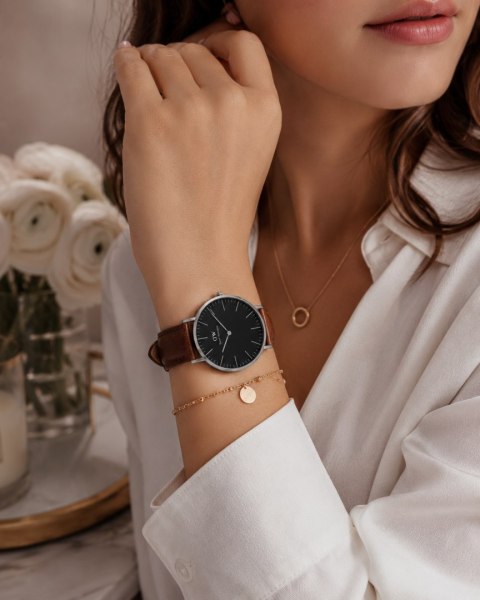 Daniel Wellington ZEGAREK DAMSKI DANIEL WELLINGTON Classic Black Sheffield Lady DW00100131 (zw508d)