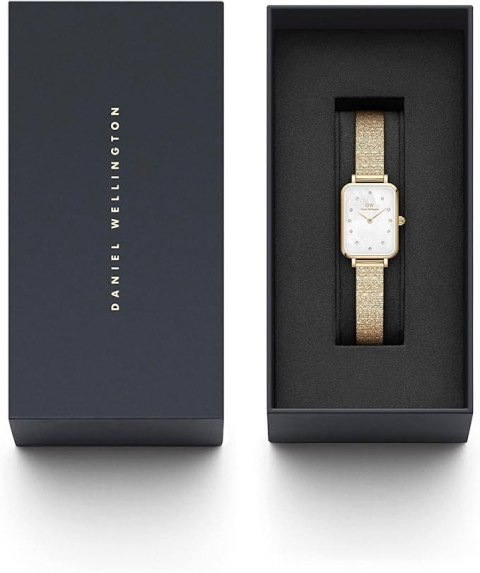 Daniel Wellington ZEGAREK DAMSKI DANIEL WELLINGTON Quadro Lumine Pressed Piano 20mm DW00100582 + BOX (zw519a)