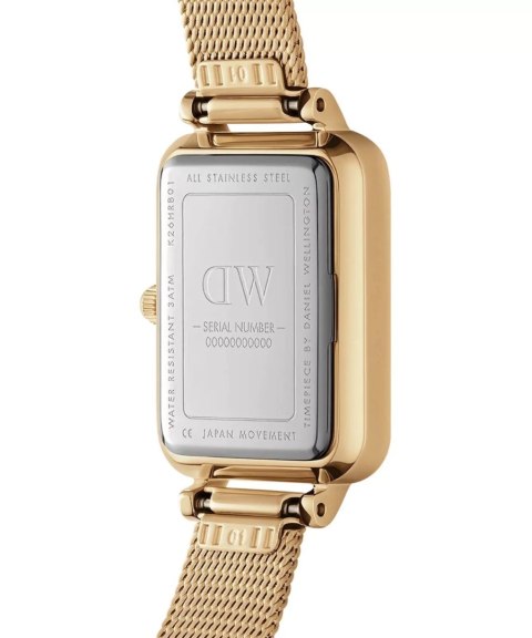 Daniel Wellington ZEGAREK DAMSKI DANIEL WELLINGTON Quadro Pressed Evergold Emerald 20mm DW00100561+ BOX (zw505m)