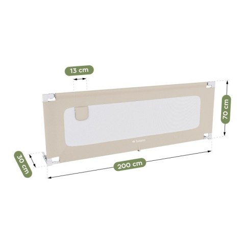 Barierka ochronna do łóżka Cover 40 Beige 200 cm