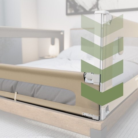Barierka ochronna do łóżka Cover 40 Beige 200 cm