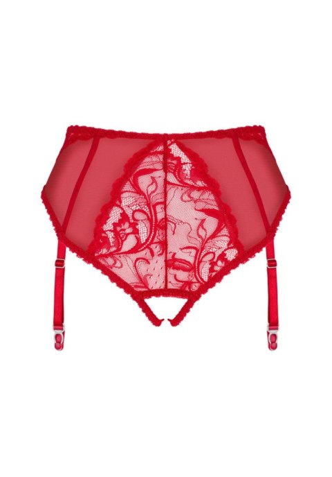 Figi Dagmarie Obsessive czerwone koronkowe z paskami XL/2XL