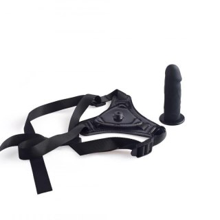 Strap-on z dildo realistycznym Toyz4lovers czarny 10 cm