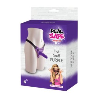 Strap on silikonowy Toyz4lovers fioletowy 10 cm