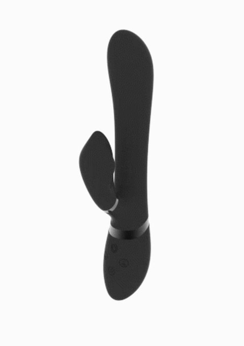 Wibrator króliczek silikonowy Vive Chou czarny USB