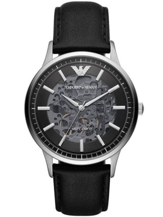 Emporio Armani Zegarek męski EMPORIO ARMANI SKELETON AUTOMATIC AR60038 (zi055a)