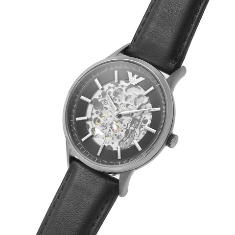 Emporio Armani Zegarek męski EMPORIO ARMANI SKELETON AUTOMATIC AR60038 (zi055a)