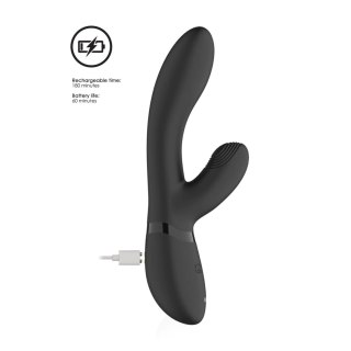 Wibrator króliczek pulsacyjny Vive Kyra czarny USB 21 cm