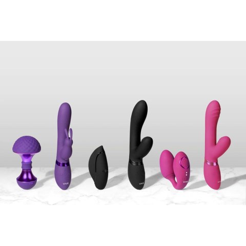 Wibrator króliczek pulsacyjny Vive Kyra czarny USB 21 cm