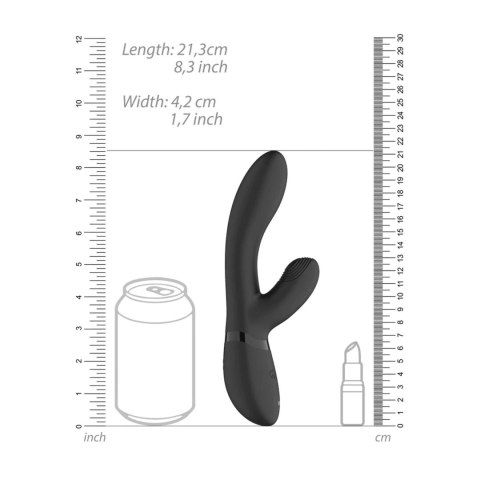 Wibrator króliczek pulsacyjny Vive Kyra czarny USB 21 cm