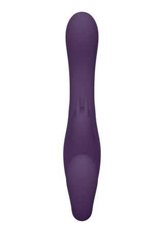Strapon wibrujący Vive Suki fioletowy silikonowy USB