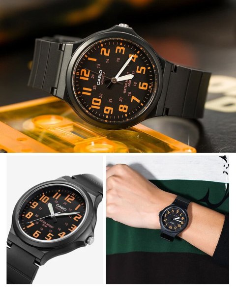 Casio ZEGAREK MĘSKI CASIO MW-240-4B (zd166f) - KLASYKA + BOX
