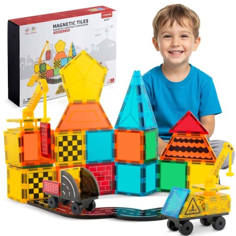 Klocki magnetyczne edukacyjne konstrukcyjne 72 szt RK-780 Ricokids