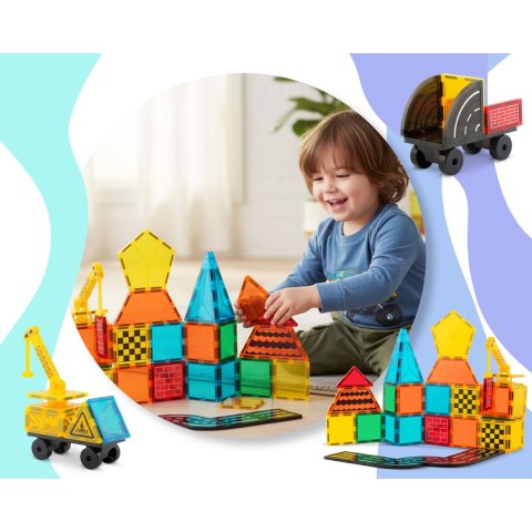 Klocki magnetyczne edukacyjne konstrukcyjne 72 szt RK-780 Ricokids