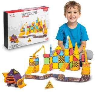 Klocki magnetyczne edukacyjne konstrukcyjne 90 szt RK-780 Ricokids