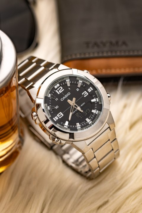 Casio ZEGAREK MĘSKI CASIO AMW-870D-1AVDF + BOX