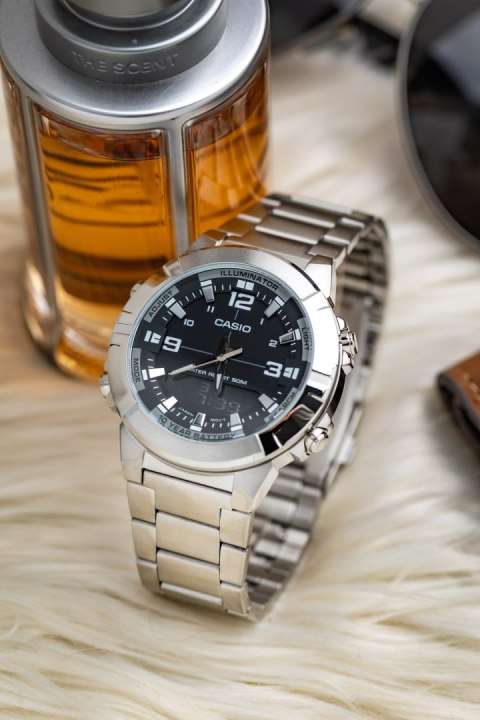 Casio ZEGAREK MĘSKI CASIO AMW-870D-1AVDF + BOX
