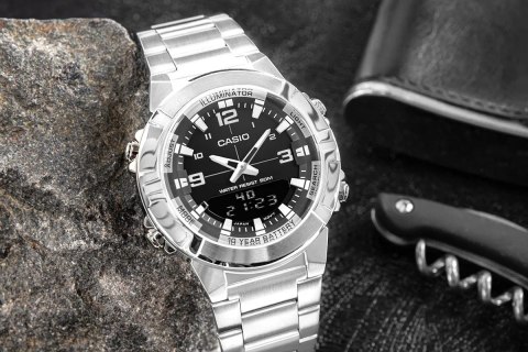 Casio ZEGAREK MĘSKI CASIO AMW-870D-1AVDF + BOX