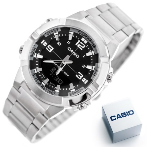 Casio ZEGAREK MĘSKI CASIO AMW-870D-1AVDF + BOX