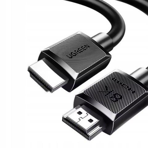Kabel przewód HDMI do telewizorów monitorów projektorów 8K 60Hz 1m - czarny