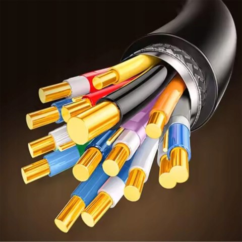 Kabel przewód HDMI do telewizorów monitorów projektorów 8K 60Hz 1m - czarny
