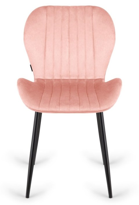 Krzesło tapicerowane MONTI VELVET PINK