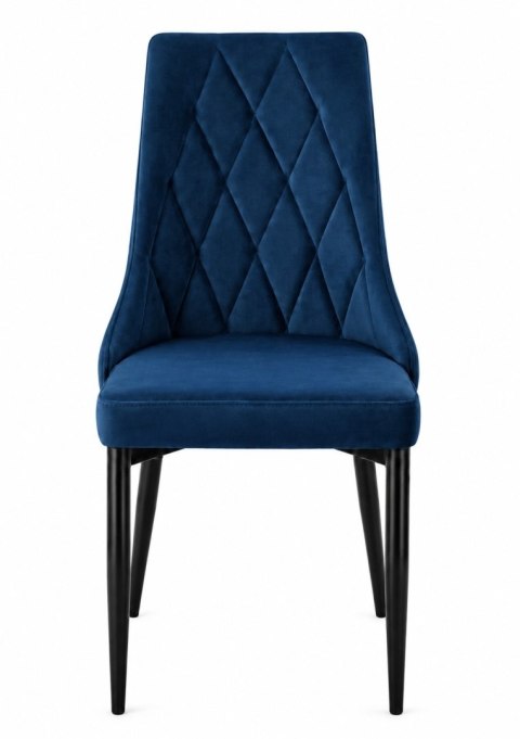 Krzesło tapicerowane SOFIA BLUE VELVET SMOKE II GATUNEK