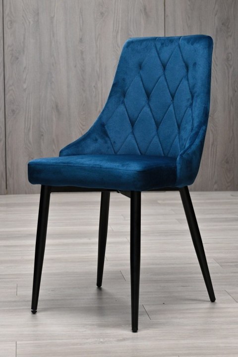 Krzesło tapicerowane SOFIA BLUE VELVET SMOKE II GATUNEK