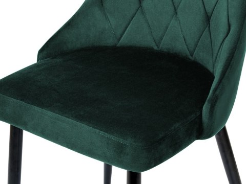 Krzesło tapicerowane SOFIA GREEN VELVET SMOKE