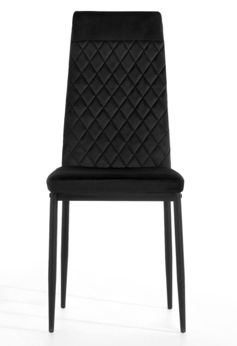 Krzesło tapicerowane VALVA CARO VELVET BLACK