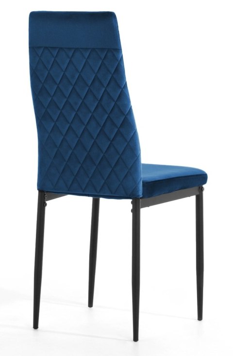 Krzesło tapicerowane VALVA CARO VELVET BLUE