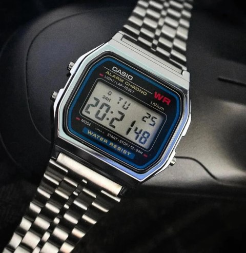 Casio ZEGAREK MĘSKI CASIO A159W-N1DF - KLASYKA (zd168a) + BOX