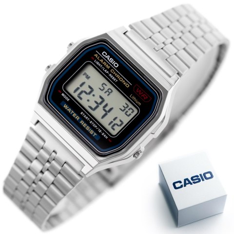 Casio ZEGAREK MĘSKI CASIO A159W-N1DF - KLASYKA (zd168a) + BOX