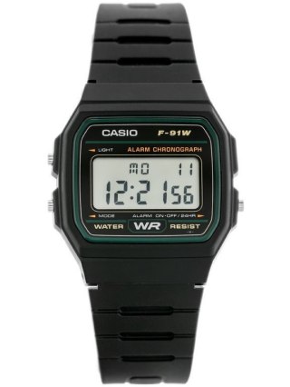 Casio ZEGAREK MĘSKI CASIO F-91W-3DG (zd102c) + BOX
