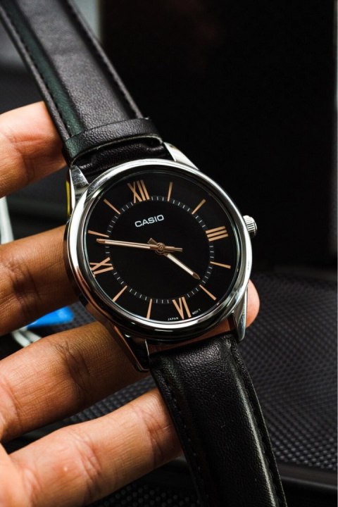 Casio ZEGAREK MĘSKI CASIO MTP-V005L-1B5 + BOX (zd225b)