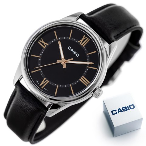 Casio ZEGAREK MĘSKI CASIO MTP-V005L-1B5 + BOX (zd225b)