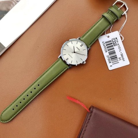 Casio ZEGAREK MĘSKI CASIO MTP-VT01L-3B + BOX