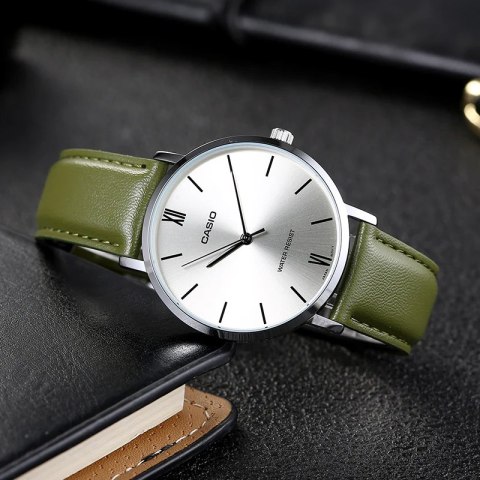 Casio ZEGAREK MĘSKI CASIO MTP-VT01L-3B + BOX