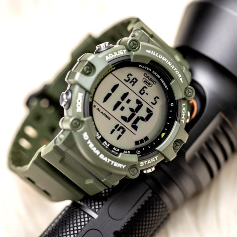 Casio ZEGAREK MĘSKI CASIO SPORT ILLUMINATOR AE-1500WHX-3A + BOX