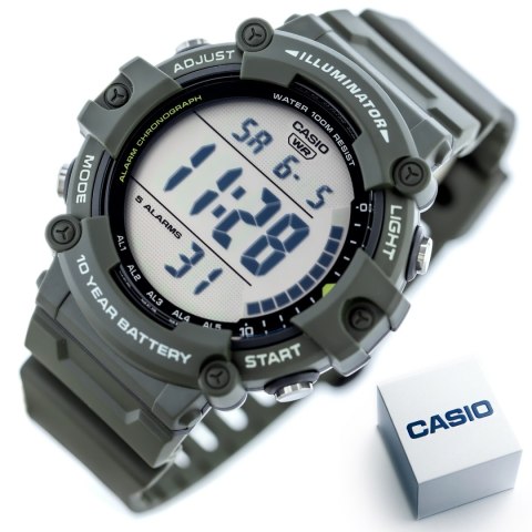 Casio ZEGAREK MĘSKI CASIO SPORT ILLUMINATOR AE-1500WHX-3A + BOX