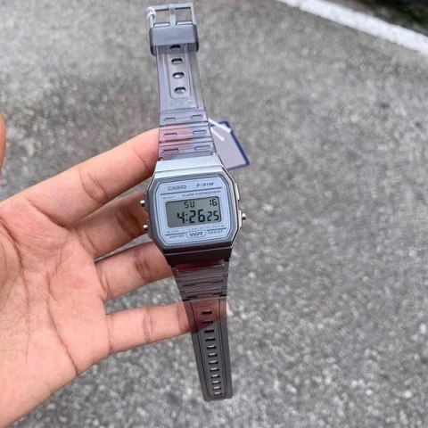 Casio Zegarek Unisex Casio Retro Vintage F-91WS-8DF(zd648d)