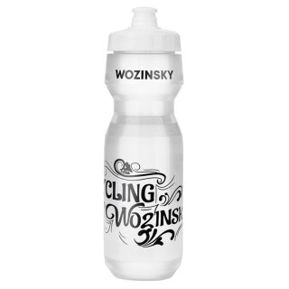 Bidon rowerowy butelka na wodę napoje 750ml - transparentny
