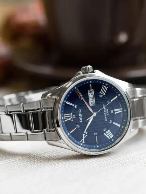 Casio ZEGAREK MĘSKI CASIO MTP-1384D-2A + BOX