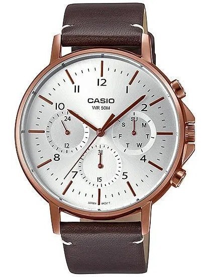 Casio ZEGAREK MĘSKI CASIO MTP-E321RL-5A (zd190b) + BOX