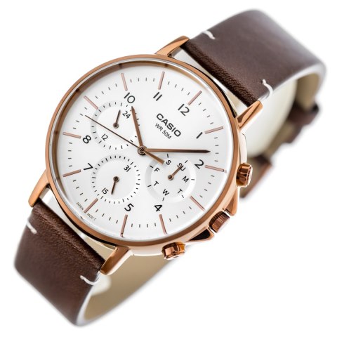 Casio ZEGAREK MĘSKI CASIO MTP-E321RL-5A (zd190b) + BOX