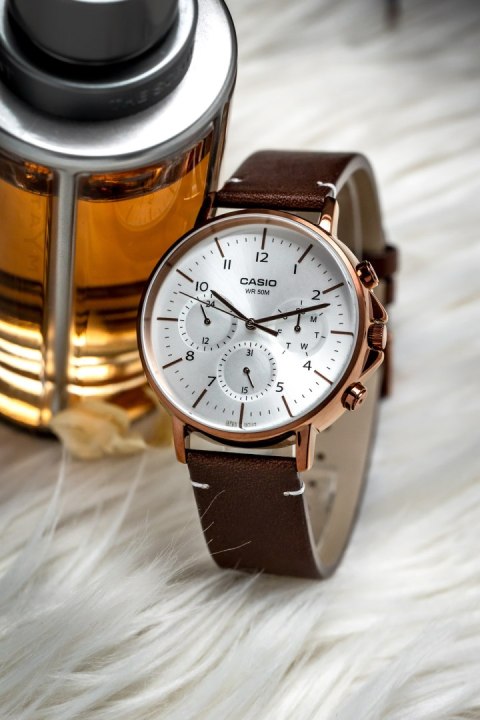 Casio ZEGAREK MĘSKI CASIO MTP-E321RL-5A (zd190b) + BOX