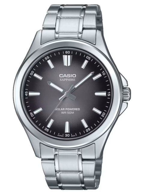 Casio ZEGAREK MĘSKI CASIO MTS-RS100D-1A SZAFIR SOLAR + BOX